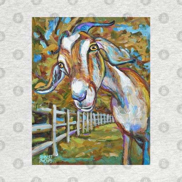 Wilbur the Handsome Goat by RobertPhelpsArt